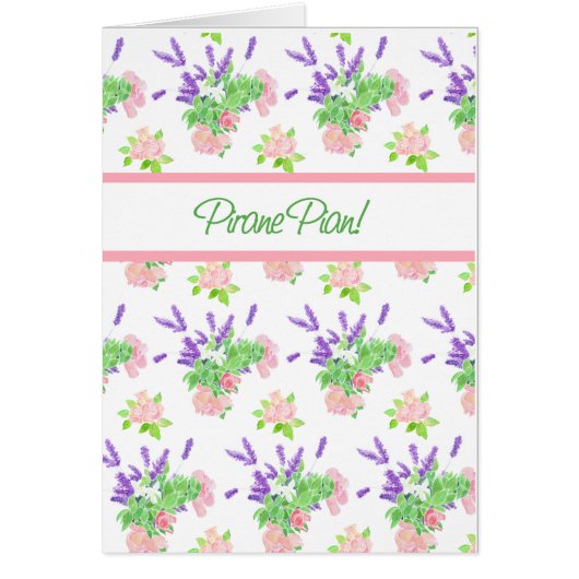 Nostalgic Floral Finnish Greeting Get Well Cards (Front)