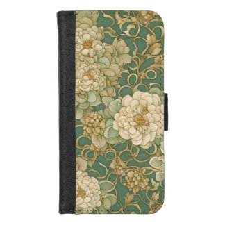 Nostalgic Florals in Vintage Hues iPhone 8/7 Wallet Case
