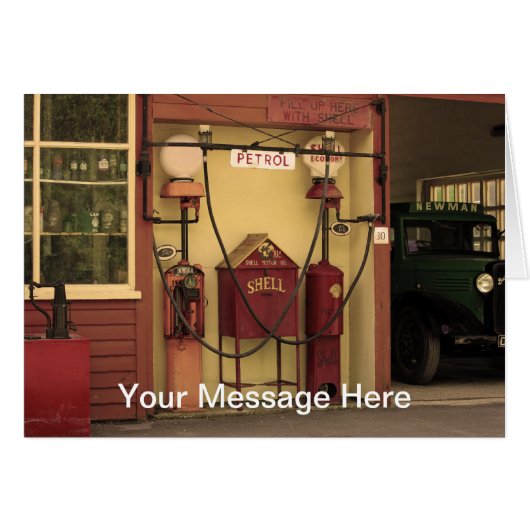 Nostalgic Gas Station Cards (Front Horizontal)