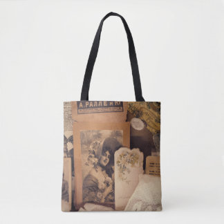 Nostalgic Glamour: Vintage Russian Portraits. Tote Bag