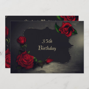 Nostalgic Gothic Love Birthday Invitation
