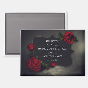 Nostalgic Gothic Love Birthday Magnet