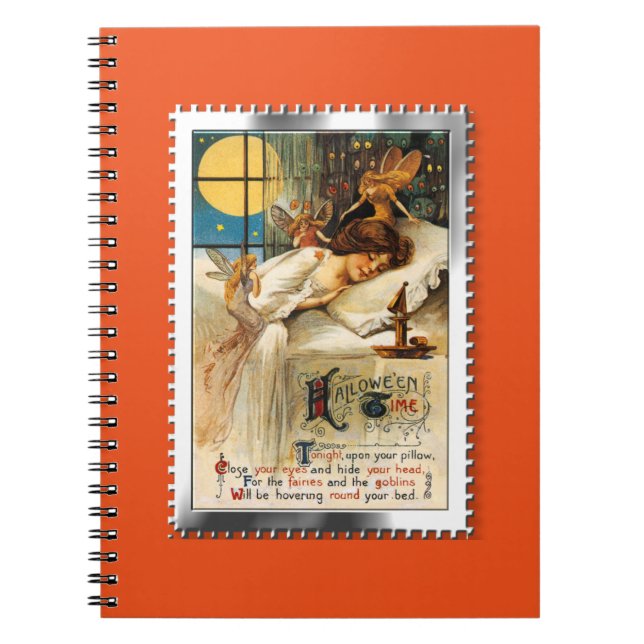 Nostalgic Halloween Slumber Goblins and Fairies Notebook (Front)