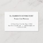 [ Thumbnail: Nostalgic Health Care Professional Business Card ]