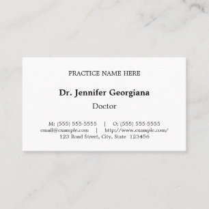 Nostalgic, Healthcare Professional Business Card