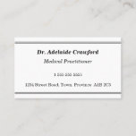 [ Thumbnail: Nostalgic, Heathcare Professional Business Card ]