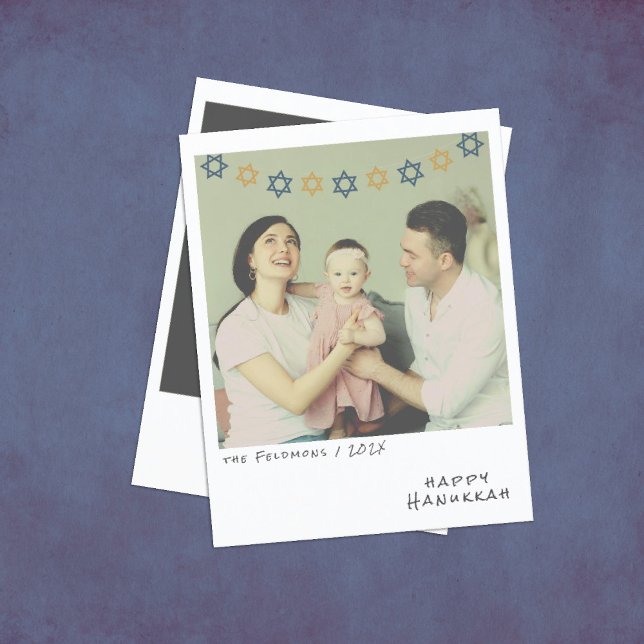 Nostalgic Instant Photo Hanukkah Holiday Card (Creator Uploaded)