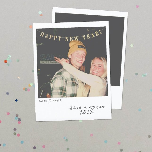 Nostalgic Instant Photo New Year Card (Creator Uploaded)