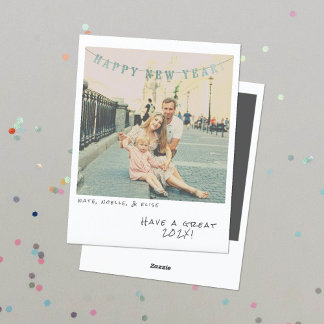 Nostalgic Instant Photo New Year Card