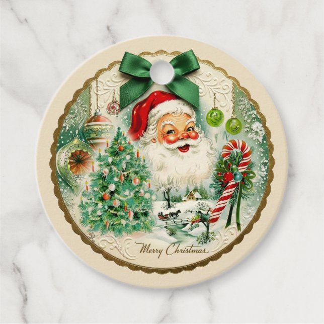 Nostalgic Kitschmas  Favor Tags (Front)