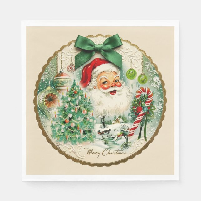 Nostalgic Kitschmas  Napkins (Front)
