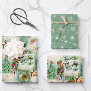 Nostalgic Kitschmas Wrapping Paper Sheets