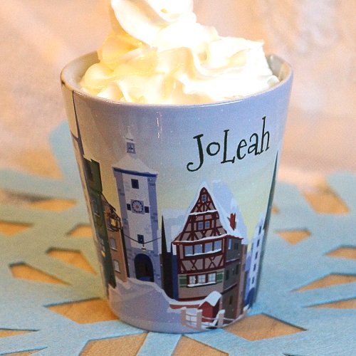 Nostalgic Light Blue Bavaria Christmas Coffee Latte Mug