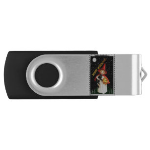 Nostalgic Little Girl, Jack-o’-lantern and Cat Flash Drive