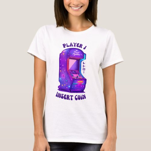 Nostalgic Lo_Fi Vintage Purple Arcade Retro Gaming T_Shirt