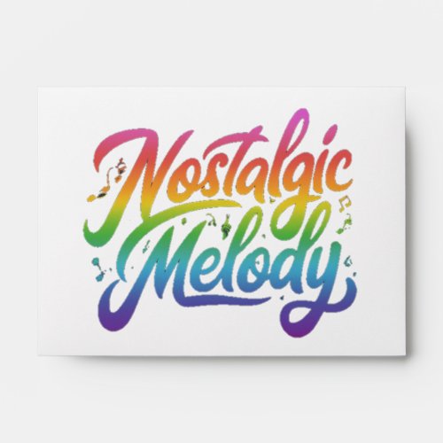 Nostalgic Melody slogan name tattoo designs  Envelope