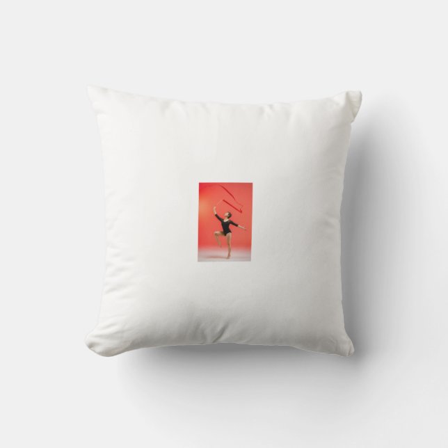 Nostalgic motifs meet innovative design techniques throw pillow (Front)