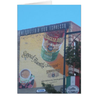 Nostalgic Neighborhood Scene in "Little Italy" Cards