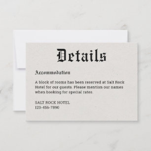 Nostalgic Newspaper Details Enclosure Card