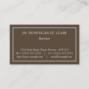 Nostalgic, Old Fashioned & Vintage Business Card