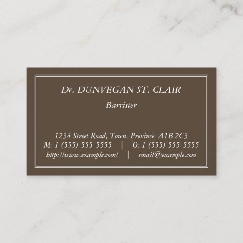 Nostalgic Old Fashioned  Vintage Business Card