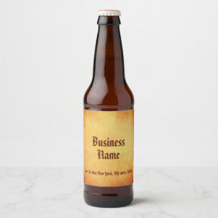 Nostalgic Old Paper Look Classic Elegant Template Beer Bottle Label
