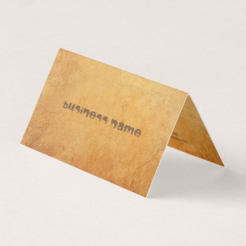 Nostalgic Old Paper Look Distressed Text Luxurious Business Card