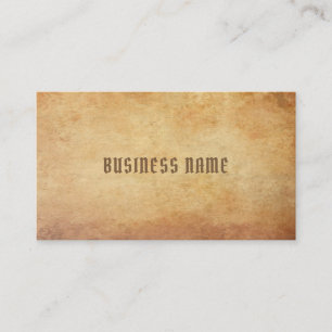 Nostalgic Old Paper Look Premium Thick Luxurious Business Card