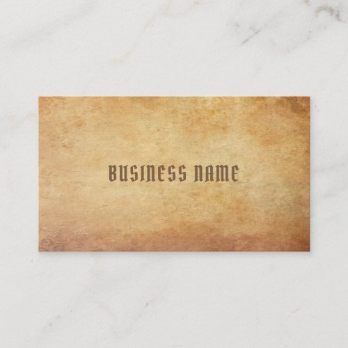 Nostalgic Old Paper Look Premium Thick Luxurious Business Card