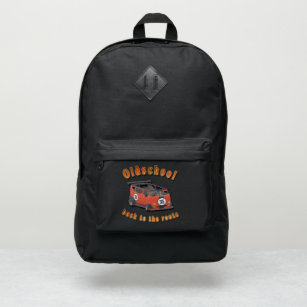 Nostalgic Oldschool, Oldtimer van red grey Port Authority® Backpack