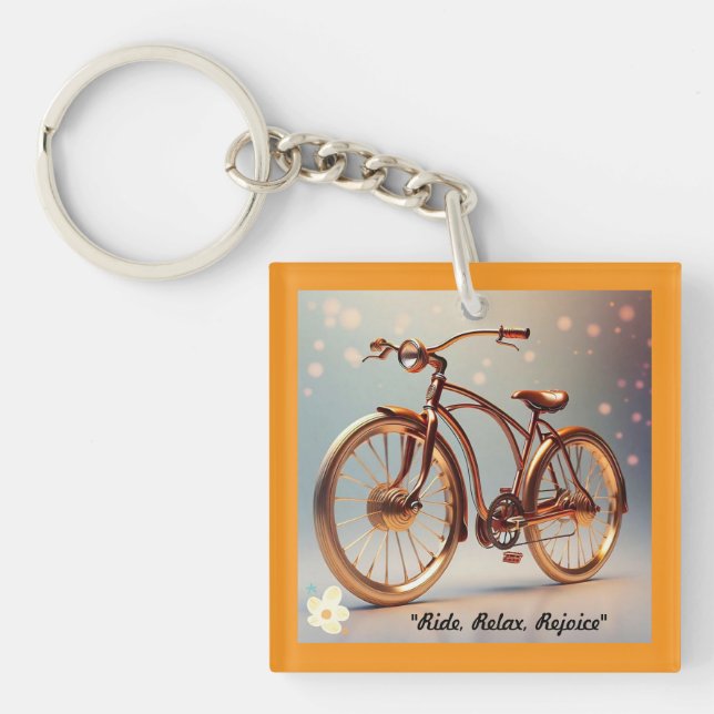 "Nostalgic Pedals" Keychain (Front)