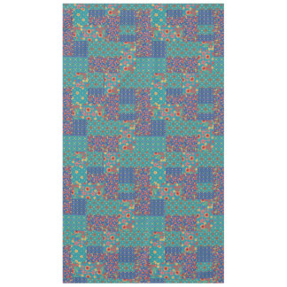 Nostalgic Prints Faux Patchwork Tablecloth