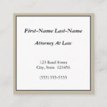 [ Thumbnail: Nostalgic, Professional Attorney Business Card ]