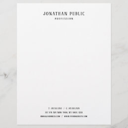Nostalgic Professional Elegant Clean Design Classy Letterhead