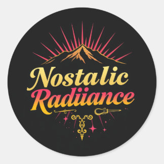 Nostalgic Radiance Classic Round Sticker