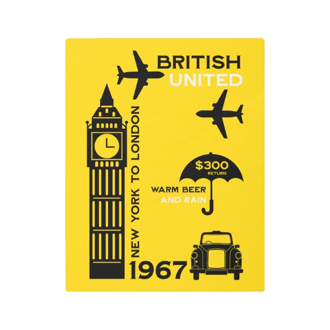 Nostalgic Retro Airline Poster (Front)