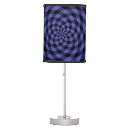 Nostalgic Retro Pattern _ Indigo Table Lamp