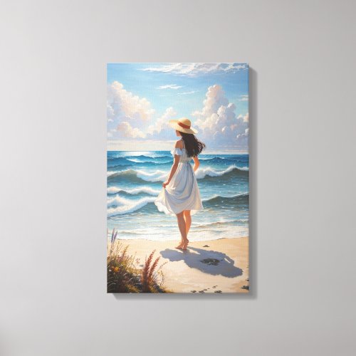 Nostalgic Reverie Seascape Canvas Print