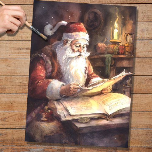 Nostalgic Santa 3 Decoupage Paper