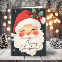 Nostalgic Santa Claus Merry Christmas Holiday