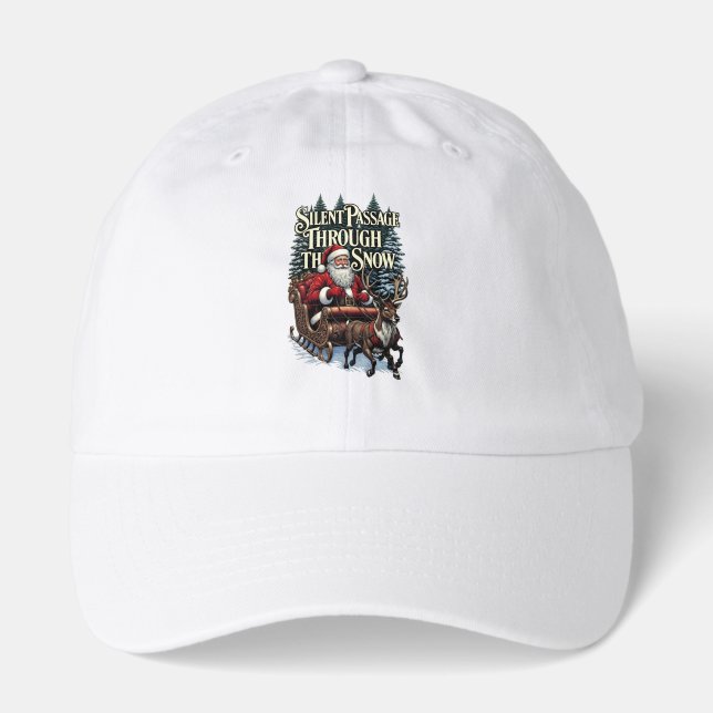 Nostalgic Santa T-Shirt, Snowy Woods Passage Hat (Front)