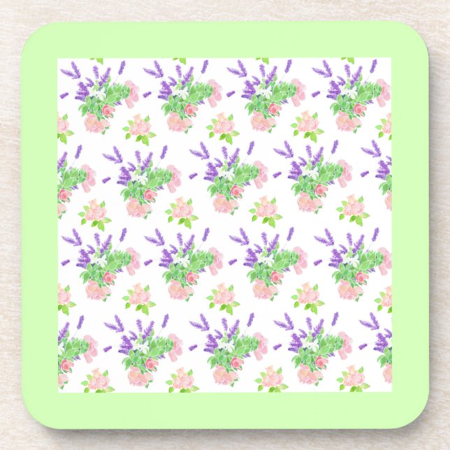 Nostalgic Scents of Summer Cork-backed Coasters (Front)