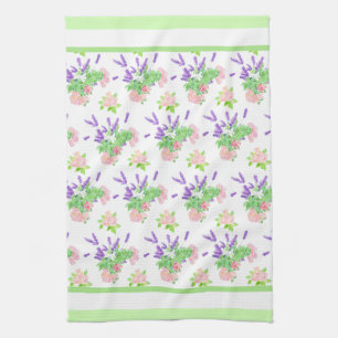 Nostalgic Scents of Summer Pattern Kitchen Towel