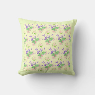 Nostalgic Scents of Summer Pattern Throw Pillow