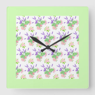 Nostalgic Scents of Summer Pattern Wall Clock