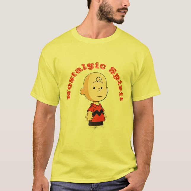 Nostalgic Spirit: Charlie Brown Meets Miyazaki T-Shirt (Front)