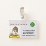 [ Thumbnail: Nostalgic Staff Member IDentification Badge ]