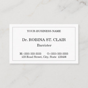 Nostalgic Style Law Professional Business Card