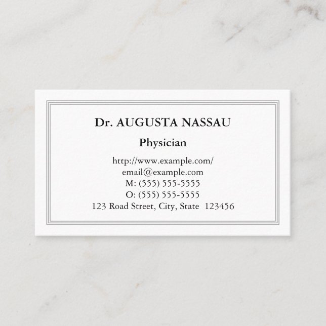 Nostalgic, Traditional, and Vintage Business Card (Front)