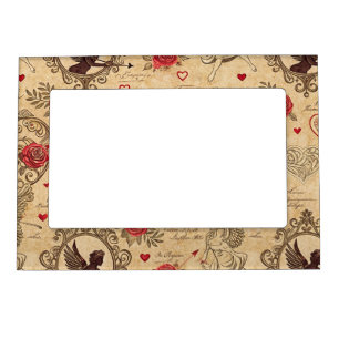 Nostalgic Vintage Cupid Valentine Love Magnetic Frame
